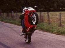VFR wheelie back in 1991