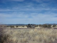 My VTR and the Bradshaw Mountains, AZ