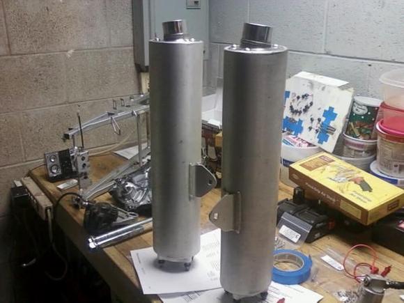 Almost brand new (only ~3,500 miles on 'em) TL1000S mufflers