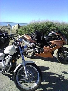 Santa Barbara w rebel250 and mothballs.  Gotta love riding in Nov.. heh.