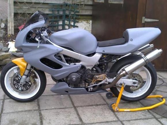 My Vtr almost ready for Paint and its race number boards.