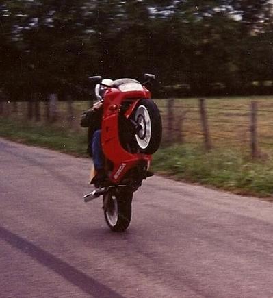 VFR wheelie back in 1991