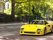 Yellow F40 by Alex Penfold Photography