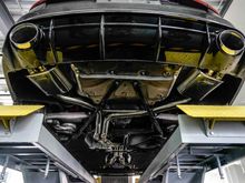 Fi Exhasut for Audi Quad Silver Tips.