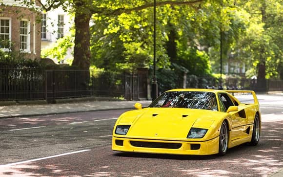 Yellow F40 by Alex Penfold Photography