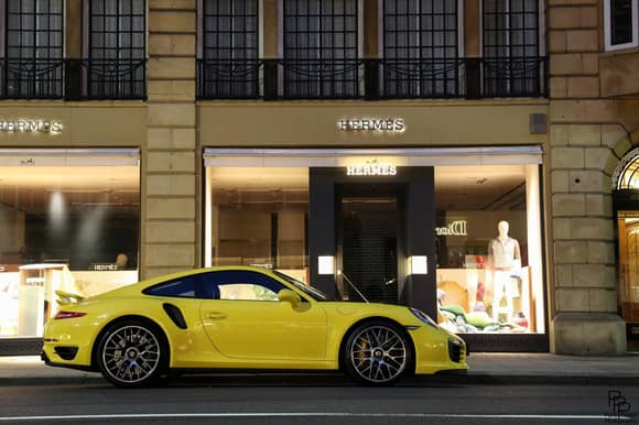 Turbo S in Yellow. By Pure Power Photography