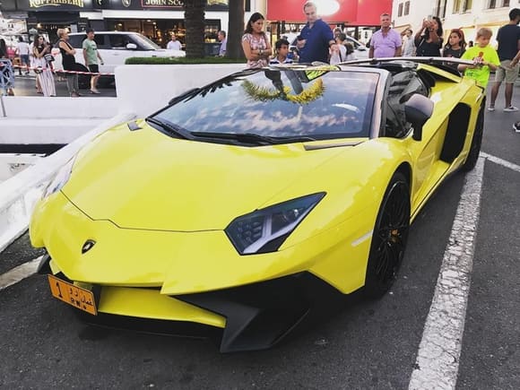 Sweet Lamborghini Aventador LP 700-4 SV Roadster from Oman. This sick beast was spotted in Marbella, Spain. It even has a very expensive number plate. So expensive, that it actually cost a lot more than the supercar itself.