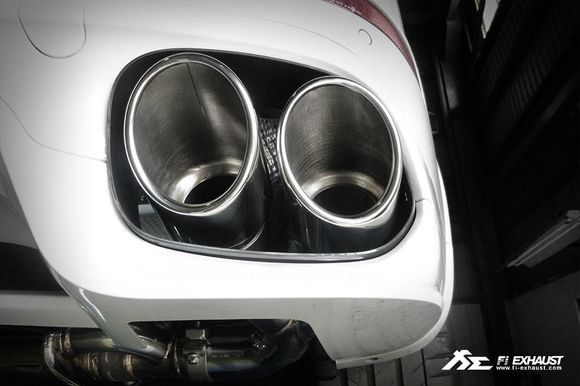 Fi Exhaust for Porsche 958.2 – Quad Silver Tips.