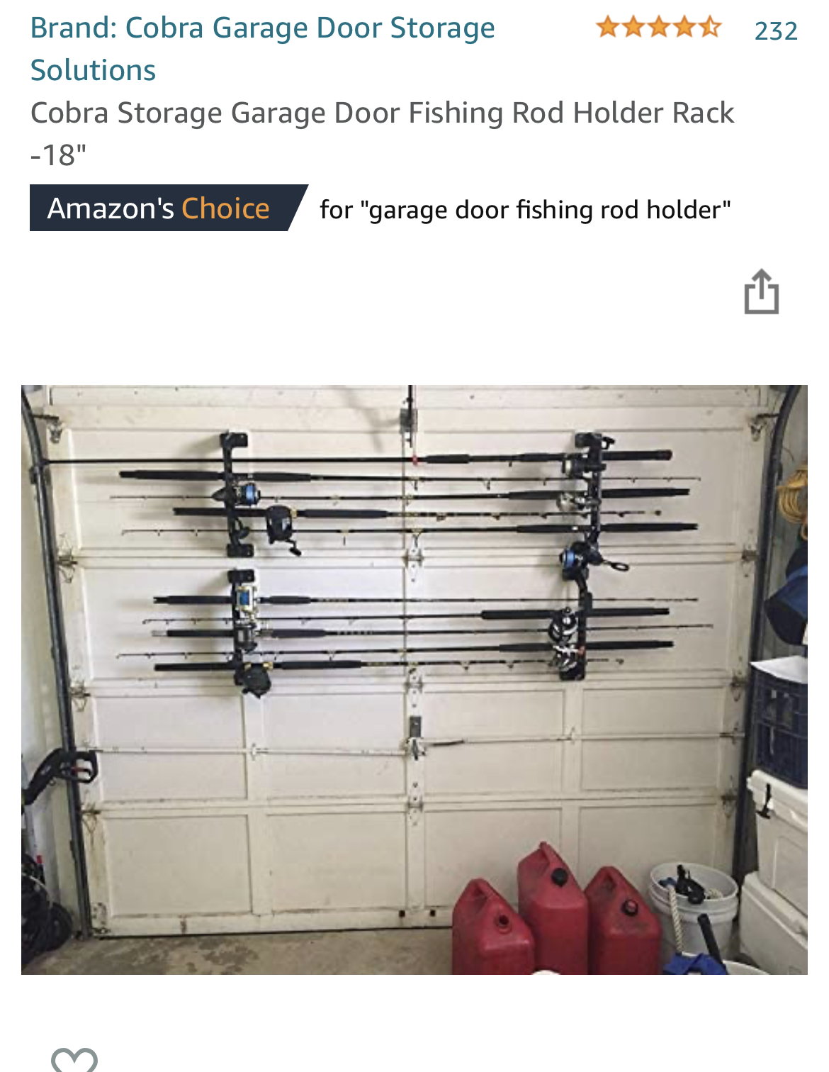 Fishing Rod Holder - Ideal Garage Solutions