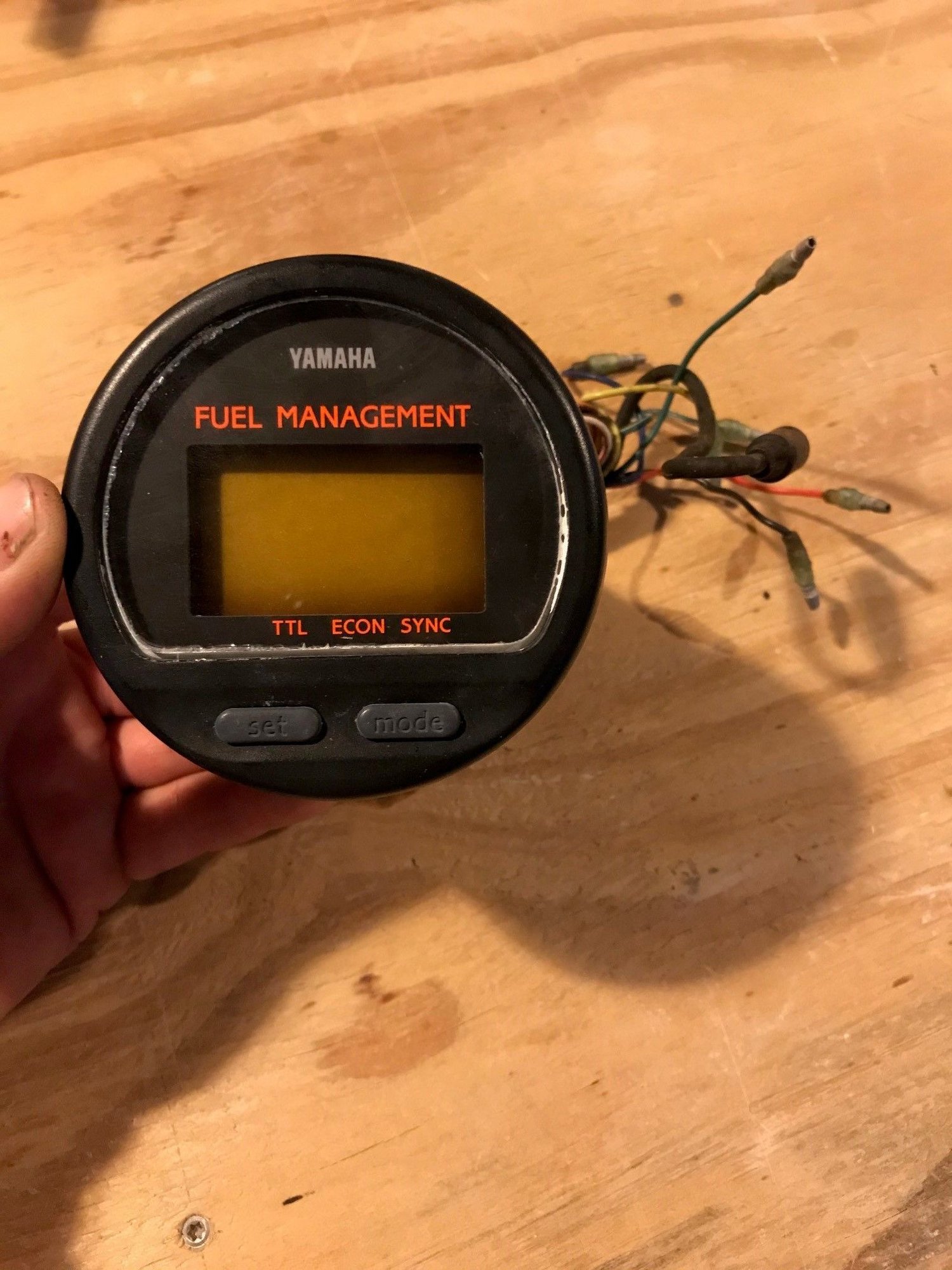 Yamaha round fuel management gauge The Hull Truth Boating and