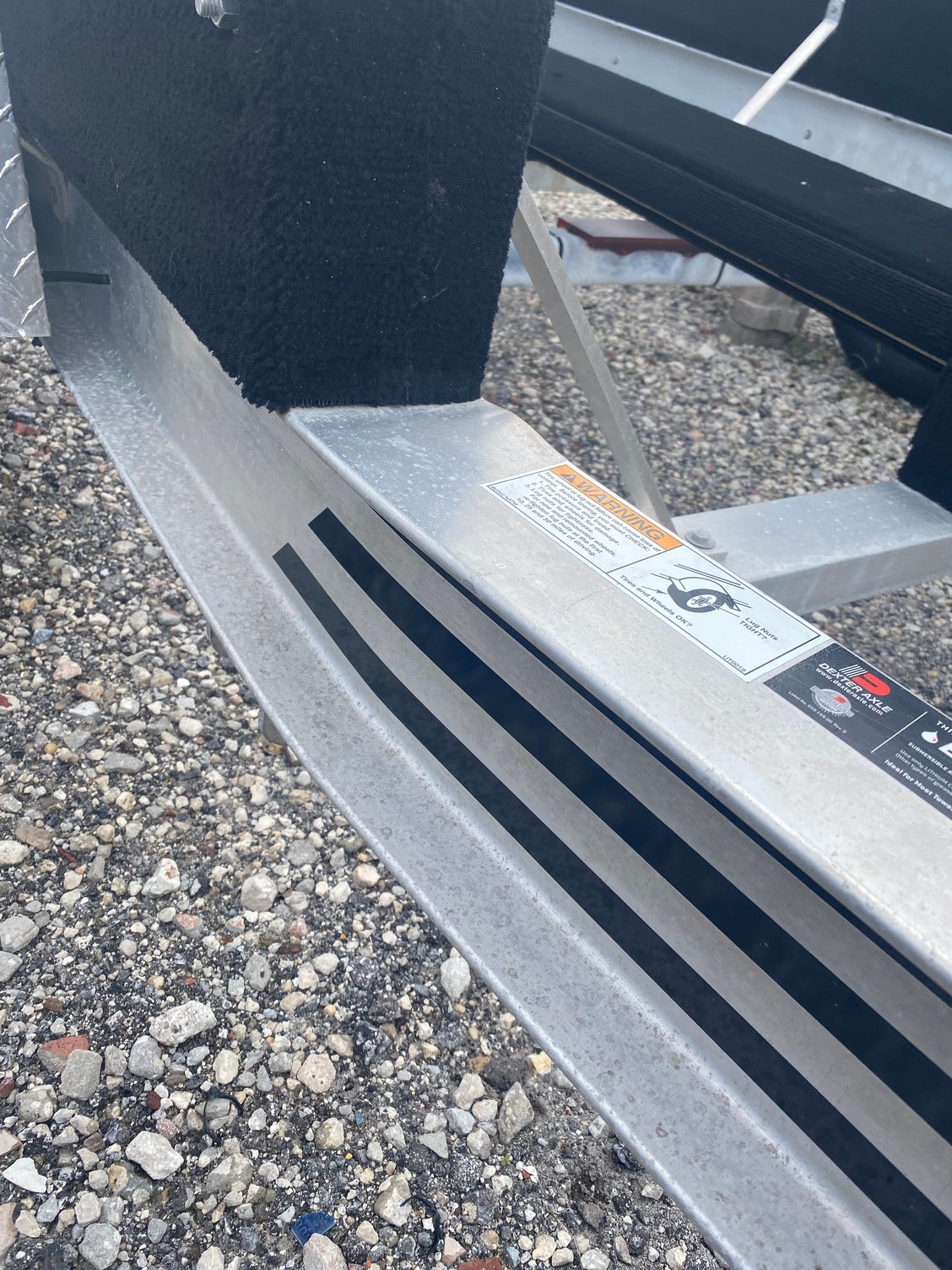 How bad is this? Bend in trailer frame. The Hull Truth Boating and