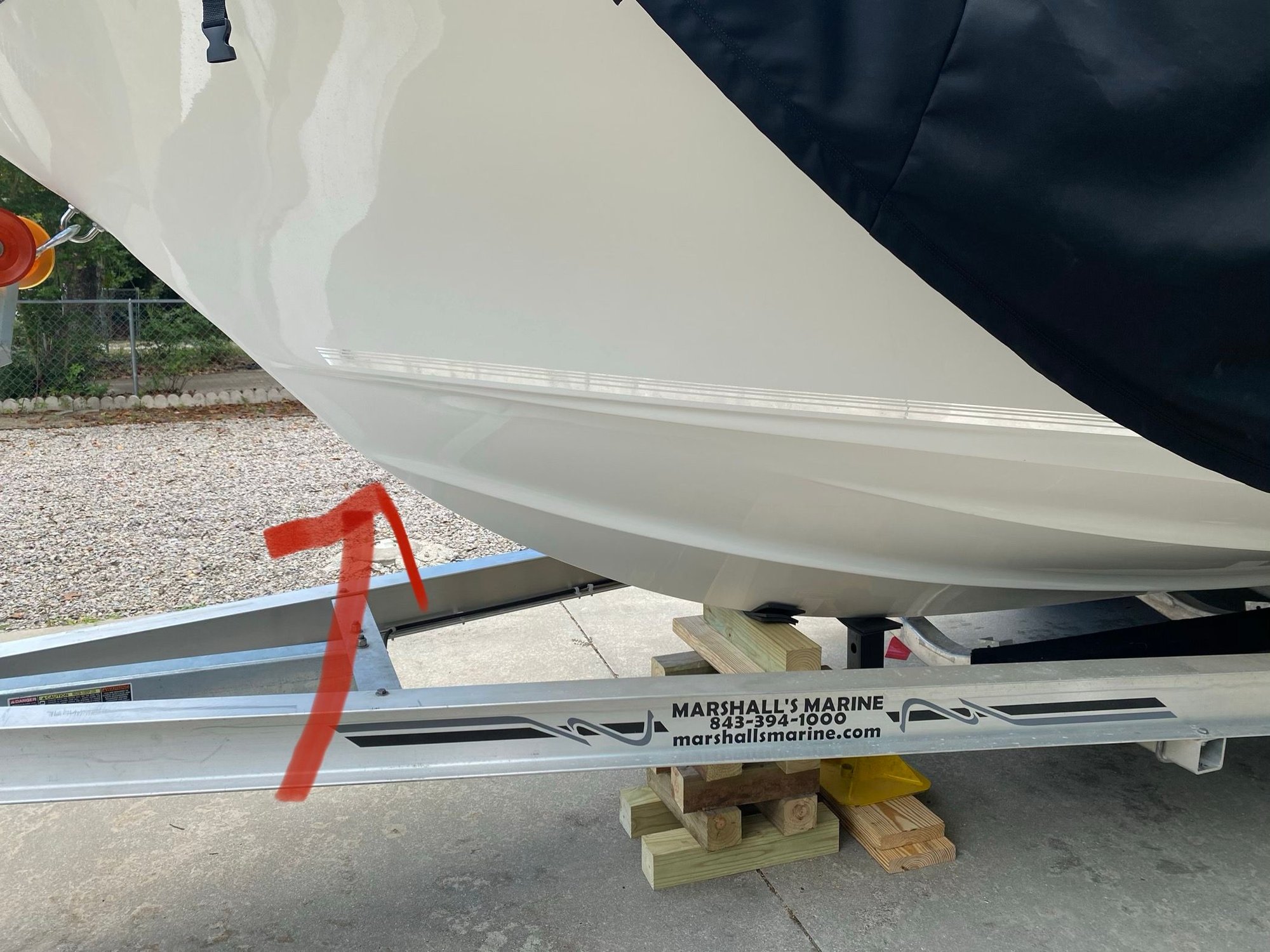 Installing a keel guard with Trailer center bunks in place The Hull Truth Boating and