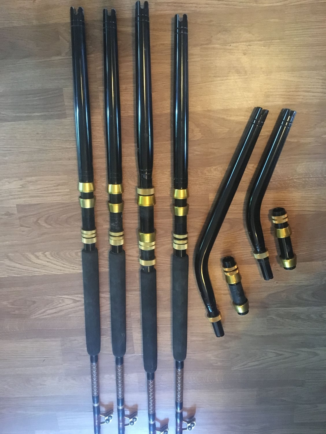 J&M rod bent and straight butts, 4 Chaos Rods, Aftco storabutt