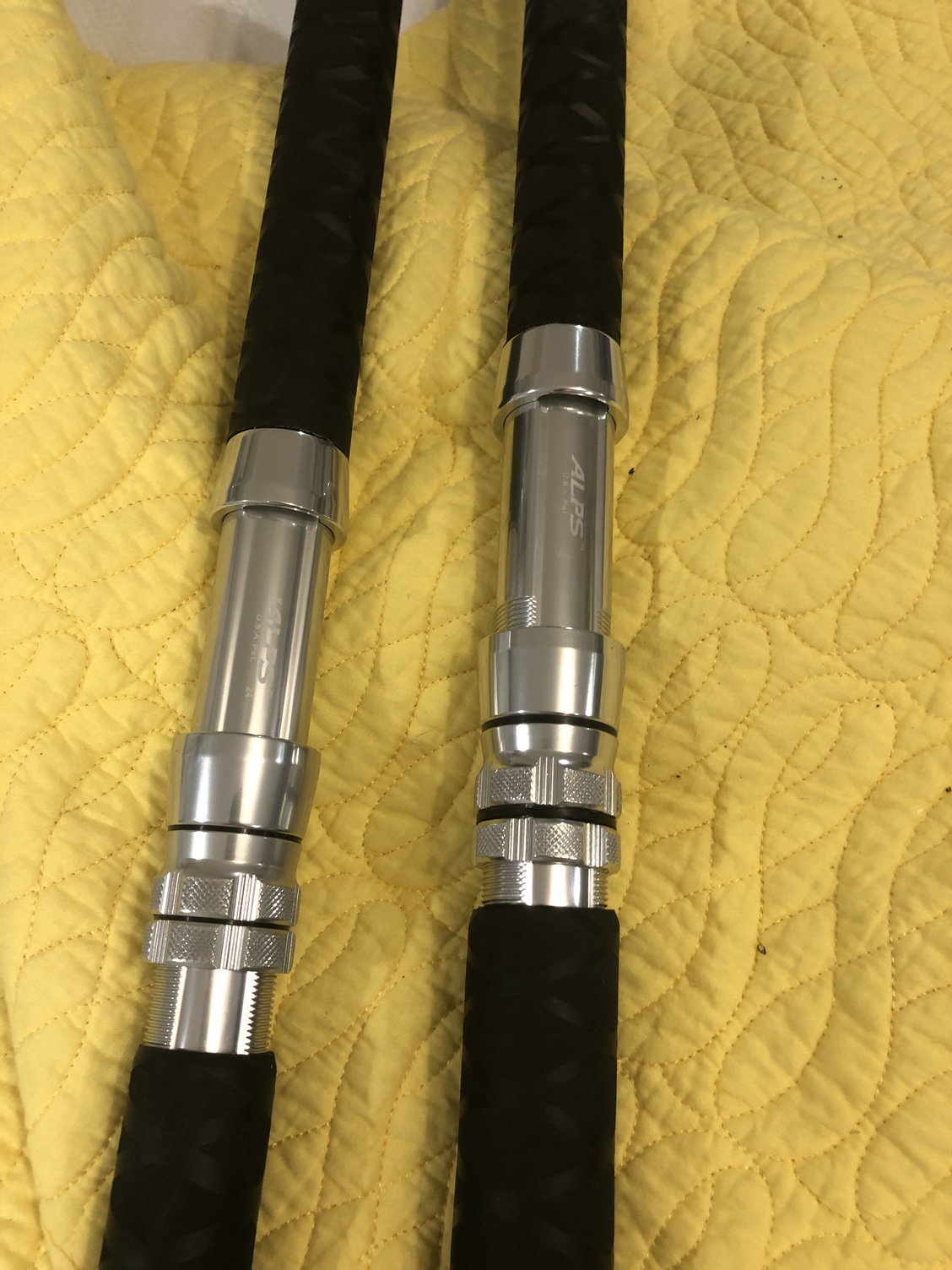 Pair of new custom black hole cow special spinning rods - $650 ea