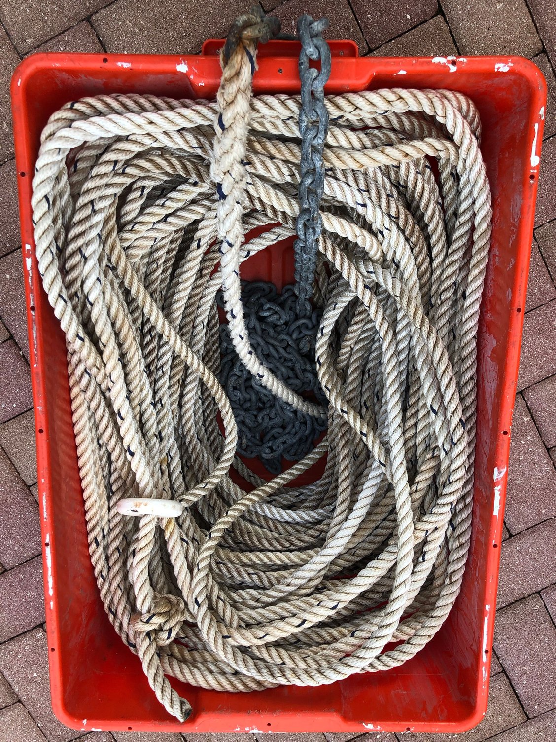 Anchor Rode 15’ 1/4” chain and 250’ 3 strand rope The Hull Truth
