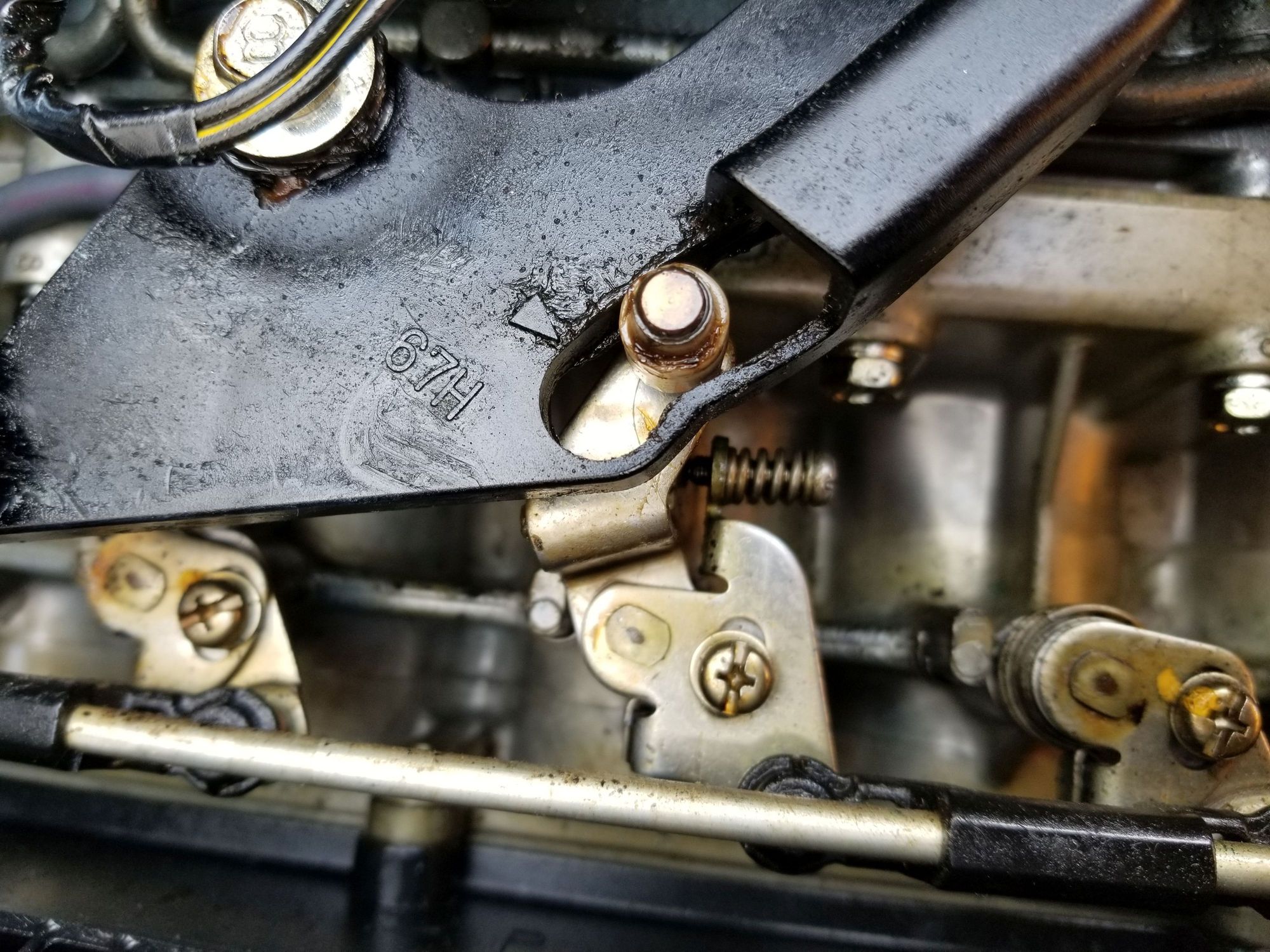 Yamaha SX250 0x66 throttle valve sync idle adjust screw The Hull