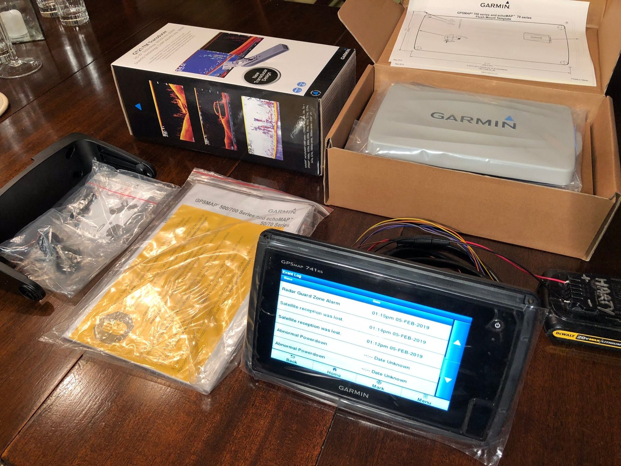 SOLD Garmin 741xs with GT 21 chirp/ DownVu Transducer The Hull Truth Boating and Fishing Forum