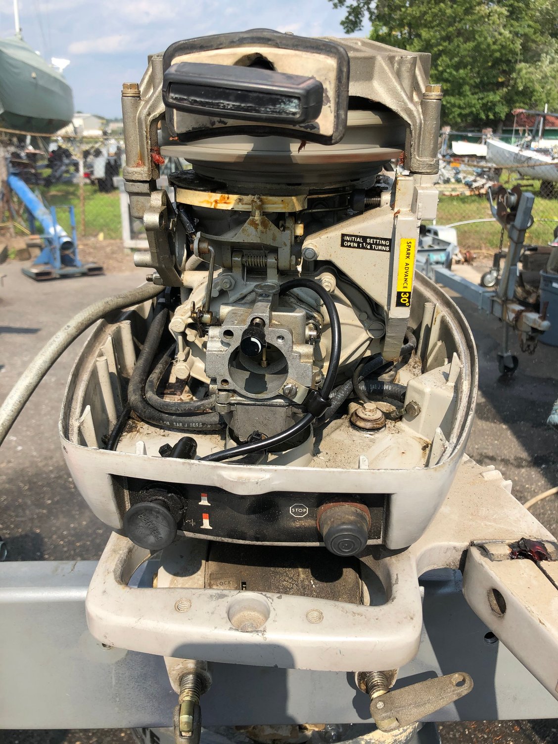 FS 1984 Johnson 25 hp tiller handle The Hull Truth Boating and