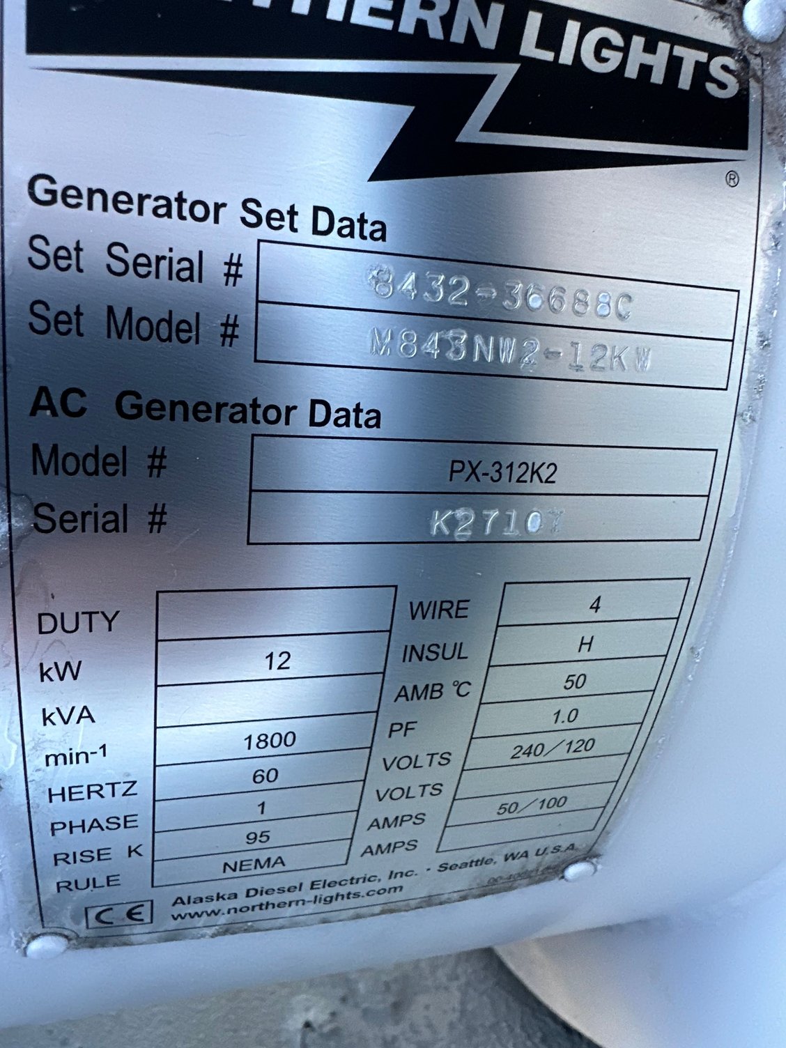 Northern Lights/Generator The Hull Truth Boating and Fishing Forum