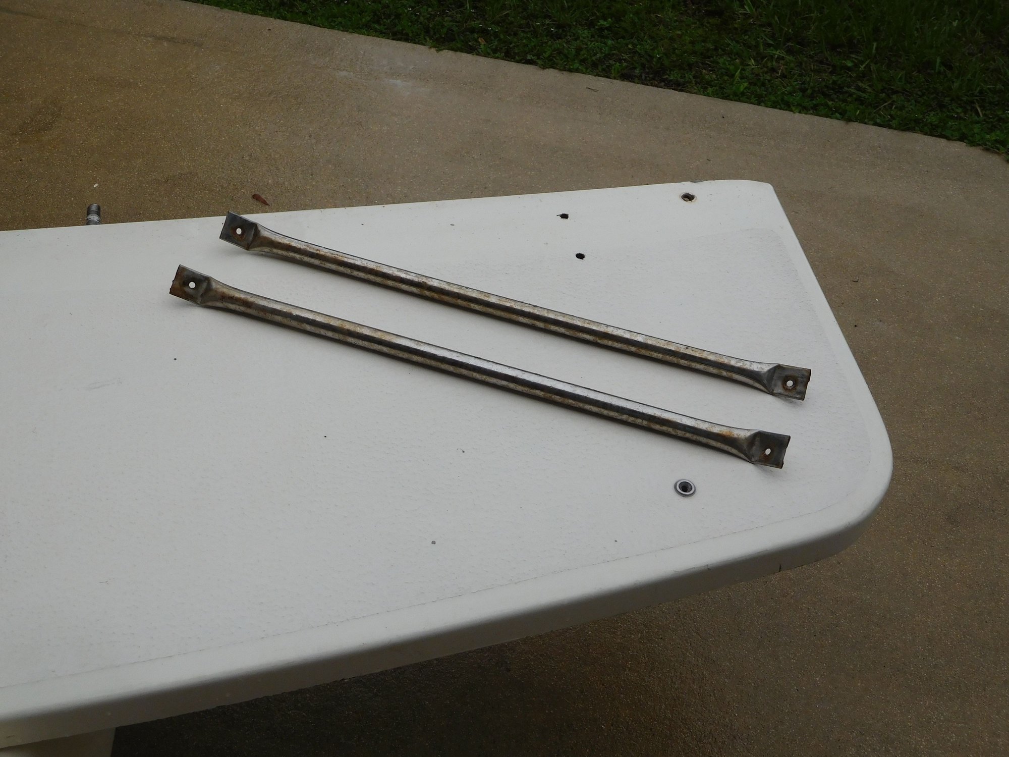 Outboard bracket with fiberglass swim platform SOLD The Hull Truth