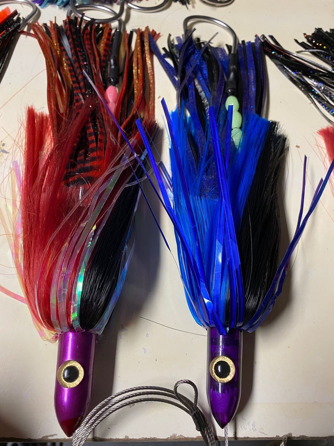NEW 8.5 inch red/white and blue/white chugger Islander & tubes (6) and 4  Boone octop - The Hull Truth - Boating and Fishing Forum