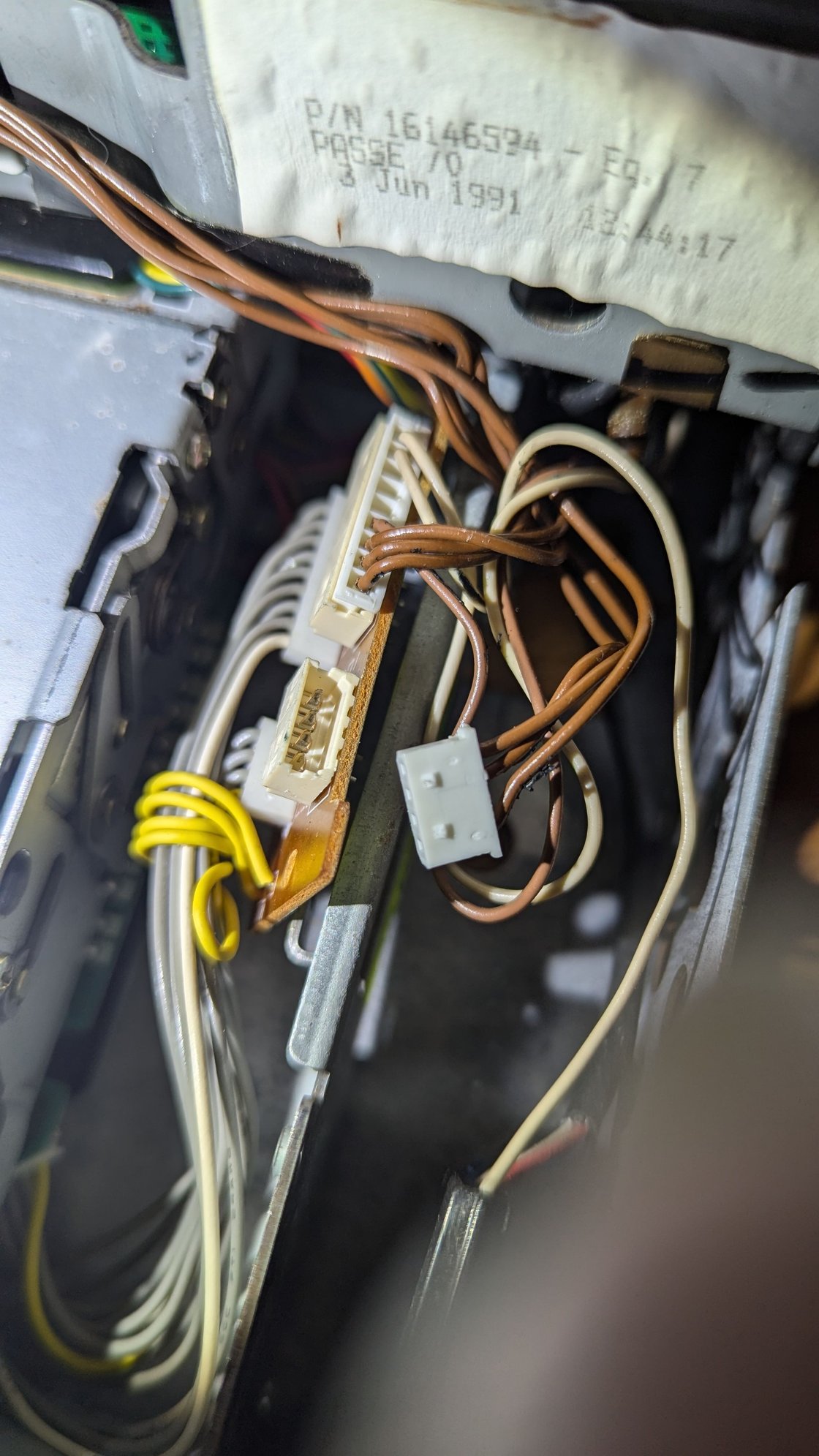 This wasn't fun to separate. The connectors are more securely fastened to each other than they are the PCB.