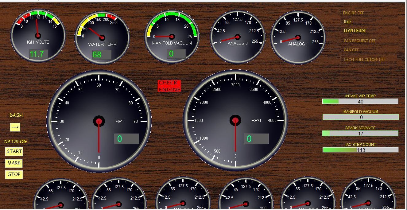 Custom Gauge display for OBD1/ALDL logging. Is it possible? Third