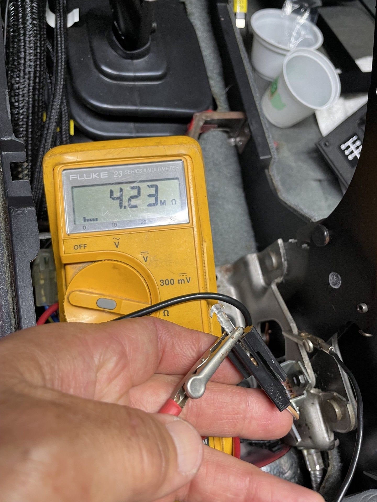 4.23 million ohms.  It should read 0L