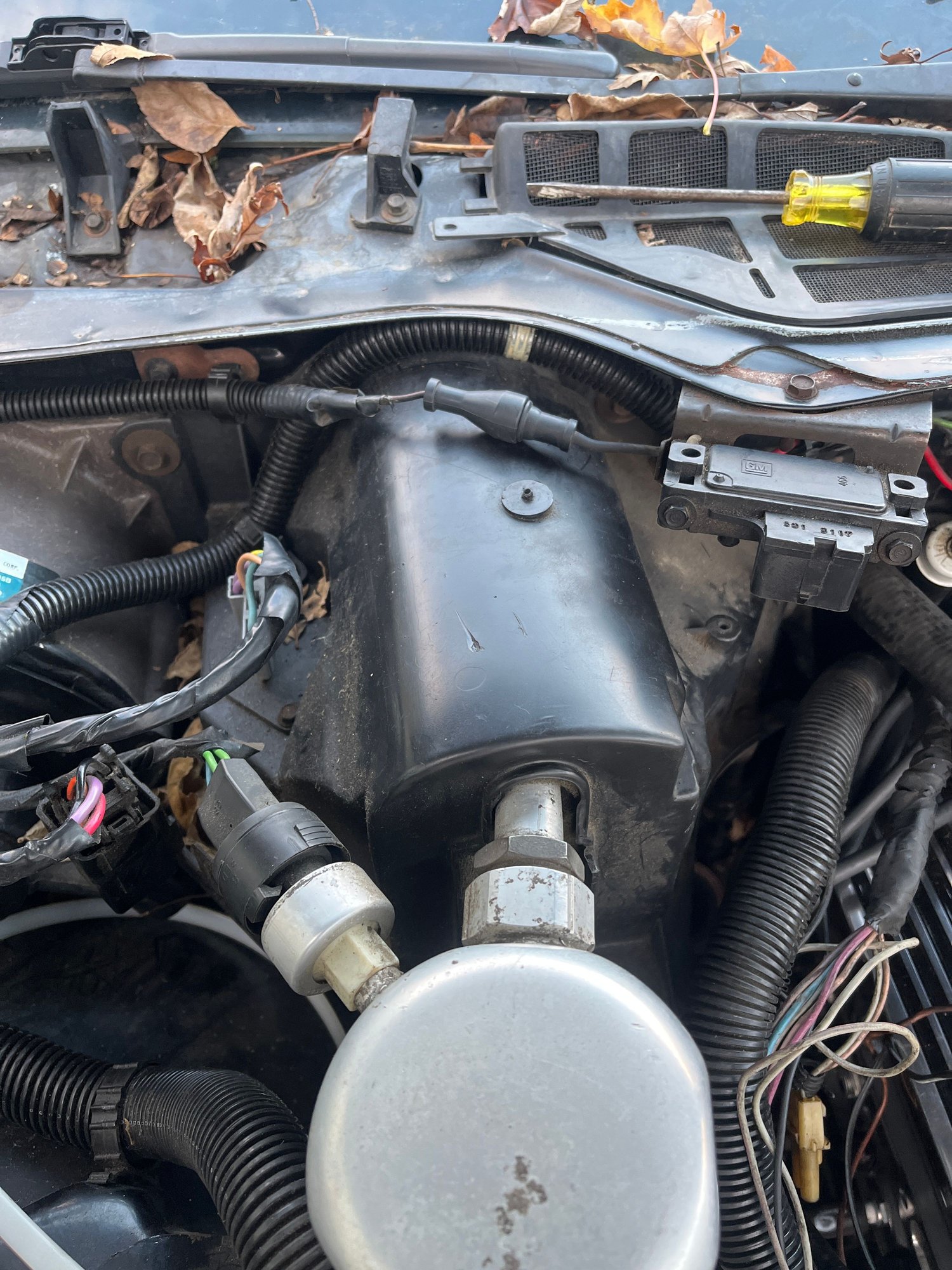 I seen someone say it was this wire but I traced this back to the light on the hood so idk. 