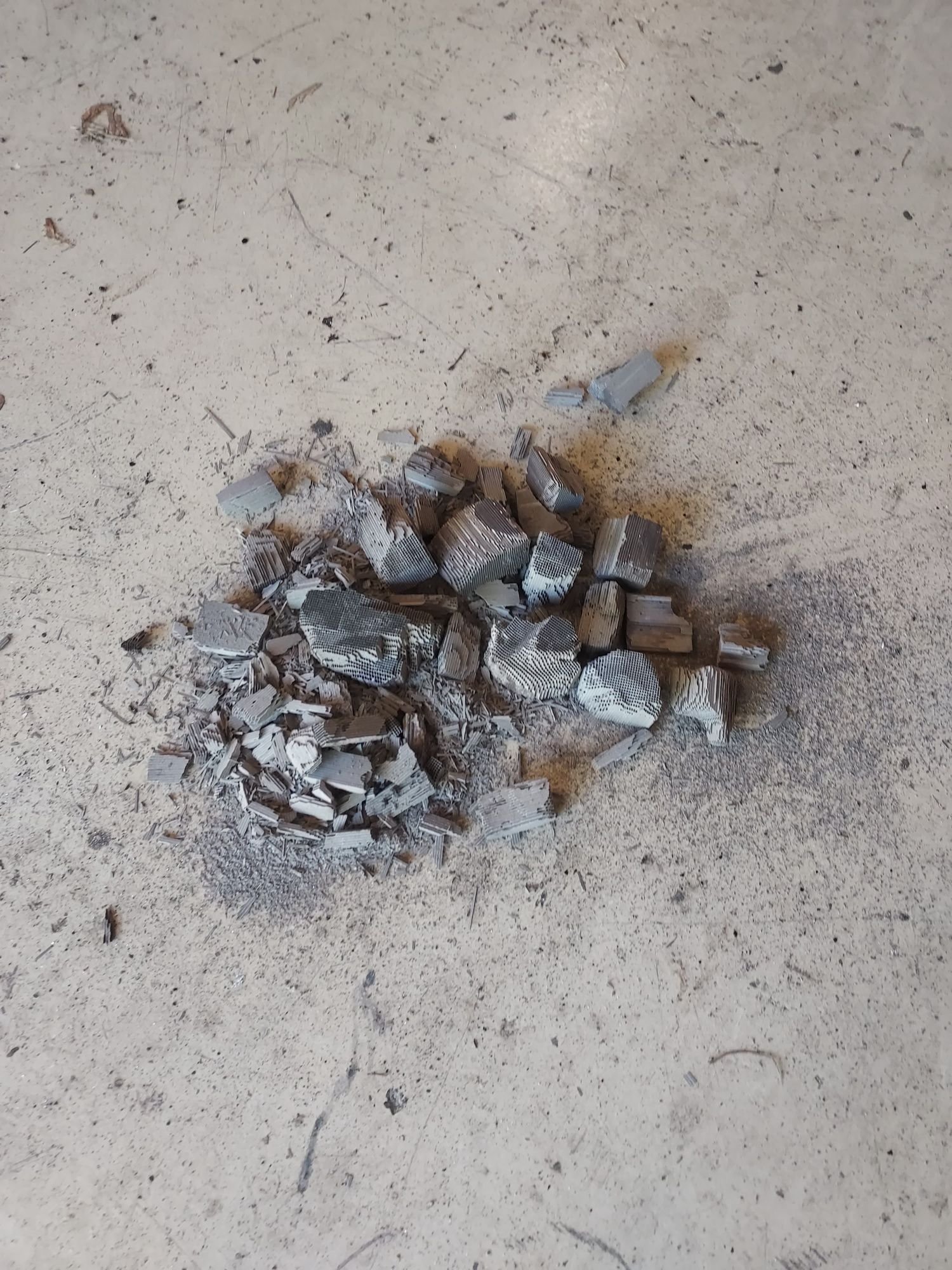 The chunk that was rattling, what was left of it after the r&r. 