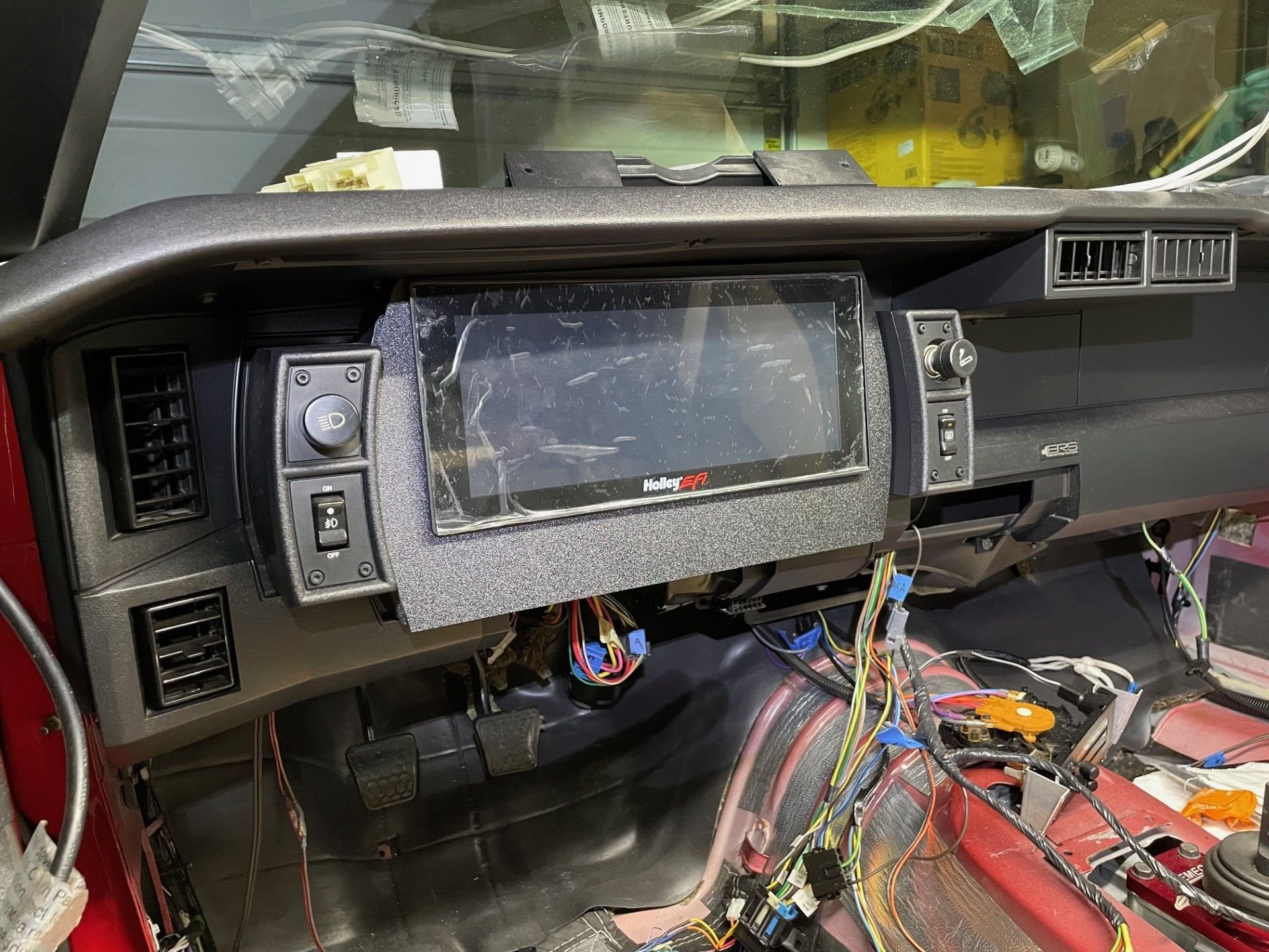 Here is a picture of the outer ABS piece.  The plastic is black but it looks grey in the picture.