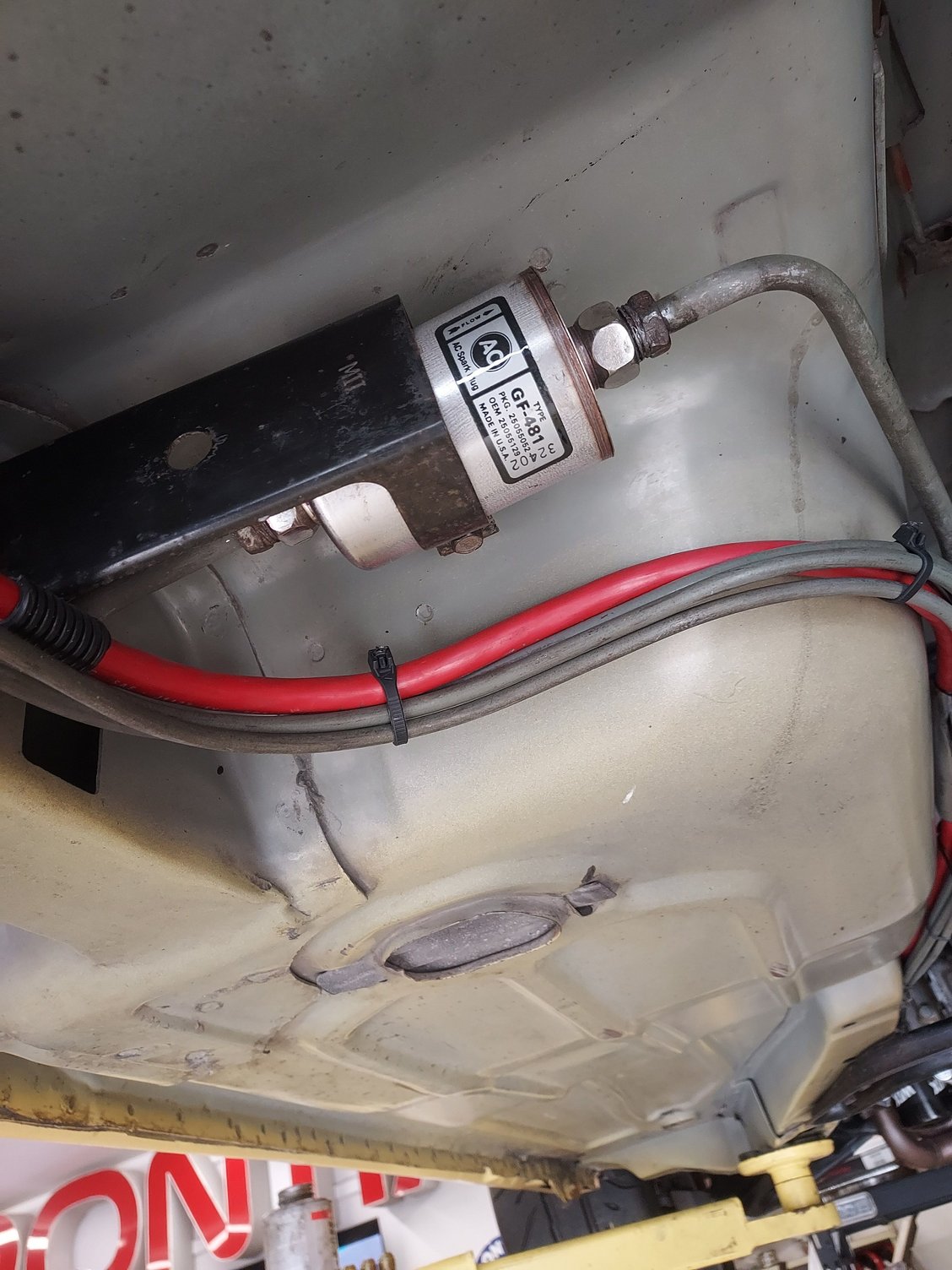 May as well install an assembly line correct nos fuel filter. 