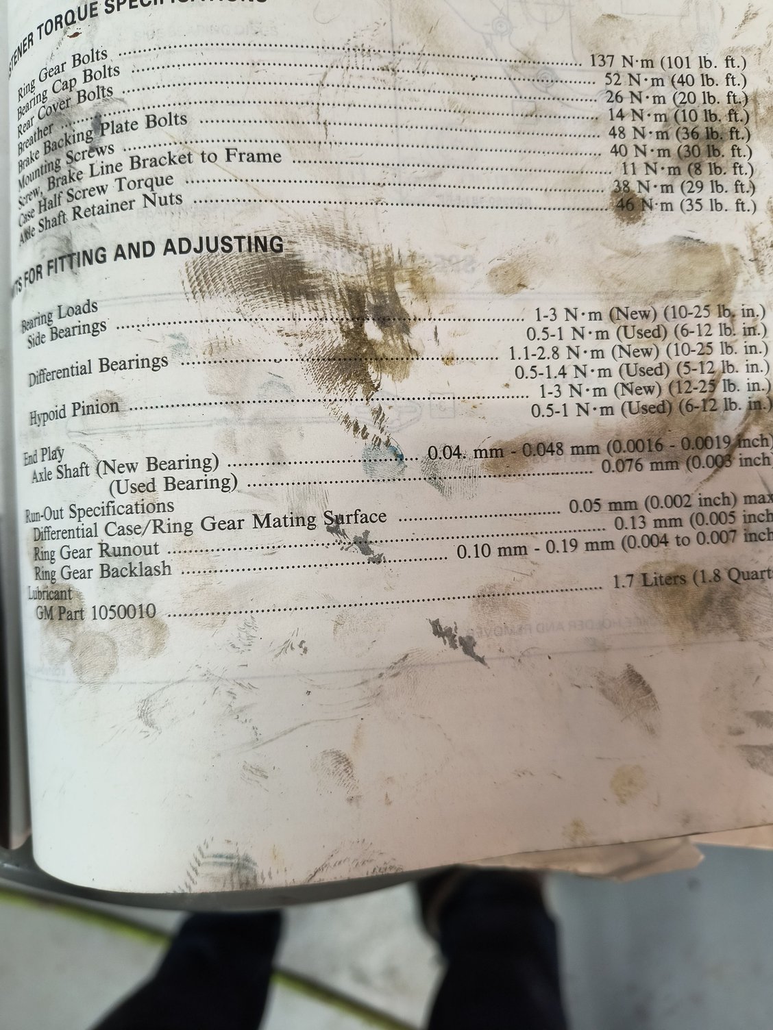 service manual, Borg Warner section