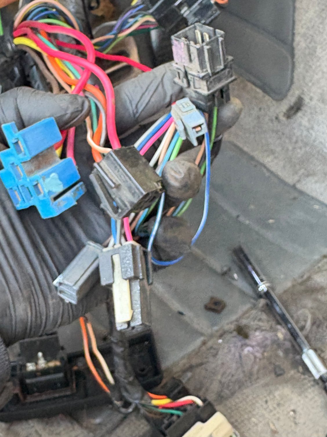 All of these are under the dash.