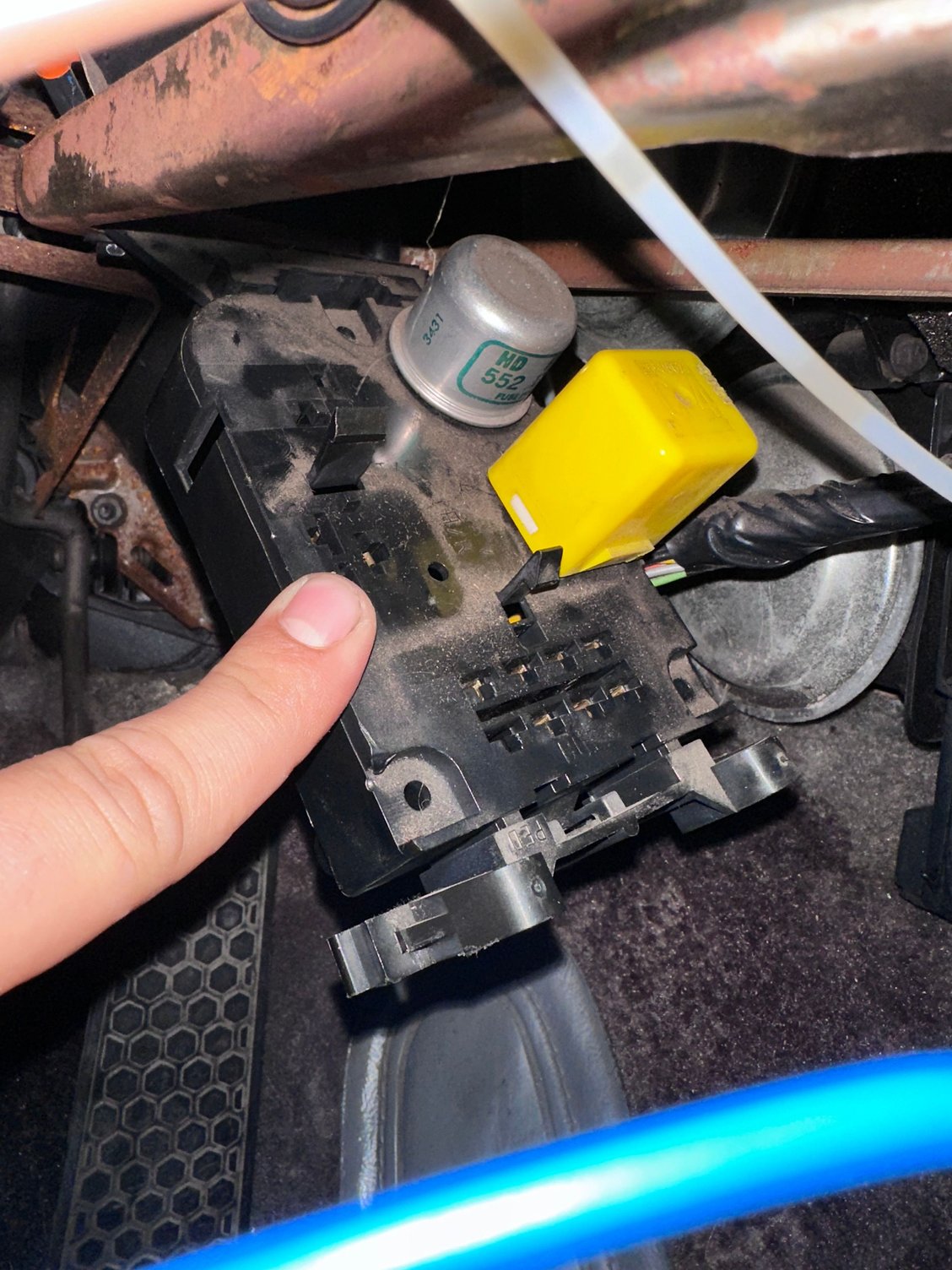 Where it was in the relay block, removed the chime to get access but I think I'm going to swap it with something else I have a few in the garage 