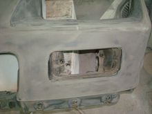 Driver side before cutting.