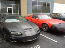 The patient (right) and the Z28 (Z style hood, not Predator as mentioned in previous post).