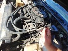 Older picture from my first dive into the engine, but you can see the intake installed.
