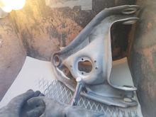 Nearing the end of work today.  Pretty shot by this point, but really wanted to finish the second lower control arm.