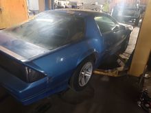 Dent in rear quarter panel 