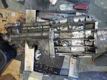 After working it over for a bit, using the same process as the bellhousing.  Scraping, Simple Green, more scraping, brillo pad and soapy water.  Wish I'd used solvent!