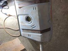  Leaned the tank up a little and emptied it out. 