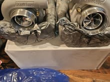 I bought these in September and the just showed up today.  Pretty excited that I now have the complete turbos, wastegates, and blow off.
