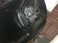 Jb weld steel with 3/8x1” bolt 