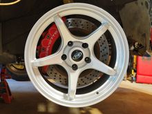 CTW Motorsports wheels with C6 Z06 brakes!