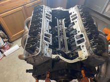 Tearing motor down to short block.