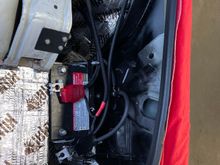Moved the battery to the spare tire spot