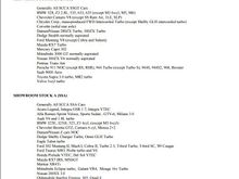 Com Sports Car Club SSGT and SSA 2001 Qualifying list.