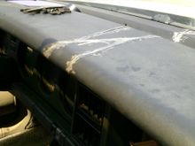 cracked dash pad.