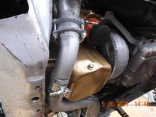 Had to wait for a different tailpipe clamp to install the rest of the Y-pipe, but success!